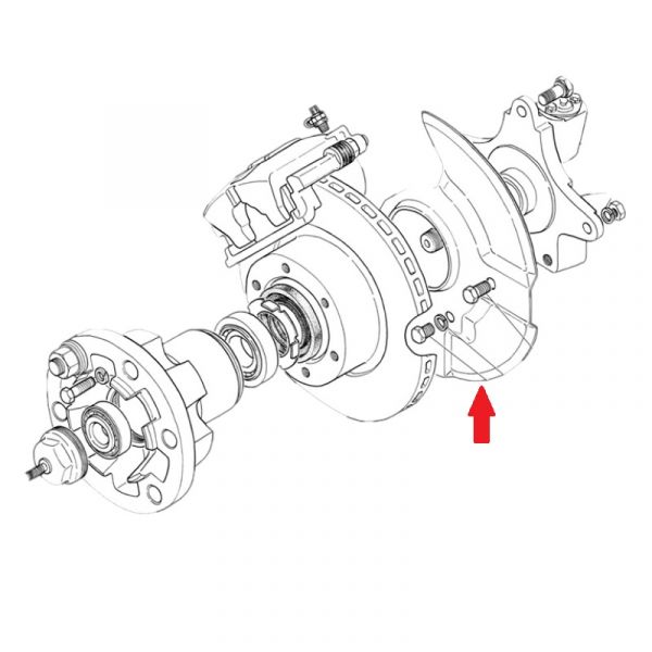 Щит тормоза ГАЗель передний левый (ПАО "ГАЗ") /3302-3501015/