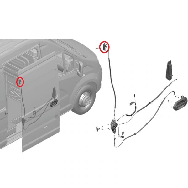 Замок двери ГАЗель NEXT сдвижной верхний (ООО "Кикерт Рус"  ГАЗ) /А31R23.6425350/