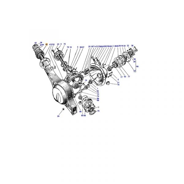 Втулка сальника картера заднего моста ГАЗон NEXT (ПАО "ГАЗ" Оригинал) /С41R11-2401025/