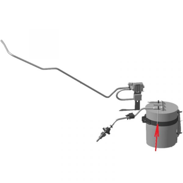 Кронштейн адсорбера с хомутом ГАЗель ЗМЗ-40524, Евро-3 (НПФ "ВИТАЛ"  ГАЗ Оригинал) /3302.1164200-10/