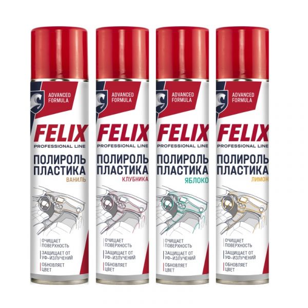 Полироль пластика FELIX Ваниль аэрозоль (400 мл) /411040132/