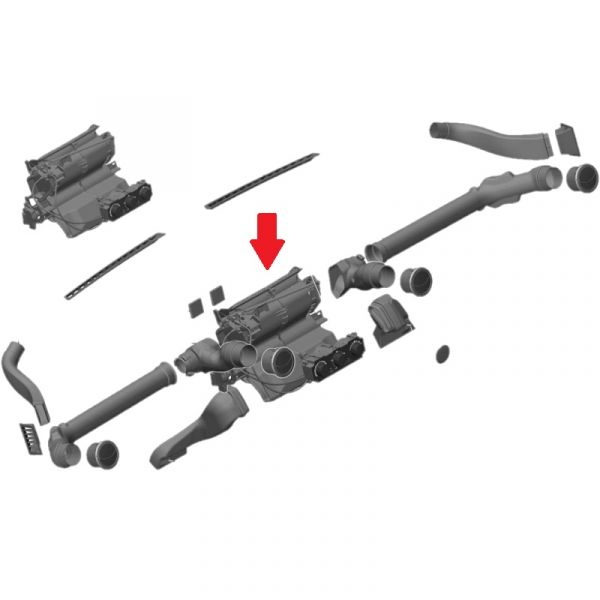 Распределитель воздуха отопителя левый ГАЗель NEXT (ООО "Сонз Рус"  ГАЗ) /А21R23.8103016-01/