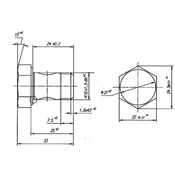 Болт-штуцер шлангов ГУР ГАЗель, ГАЗель NEXT (ПАО "ГАЗ") /А65R32-3408100/
