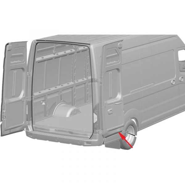 Уплотнитель правой двери задка нижний ГАЗель NEXT ЦМФ (ООО "ГОММА ЛАЙН"  ГАЗ) /А31R23.6307020/