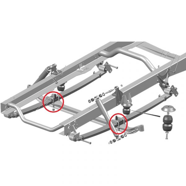 Стремянка рессоры ГАЗель перед. (9 см) (ПАО "ГАЗ" Оригинал) /А68R52-2912408/