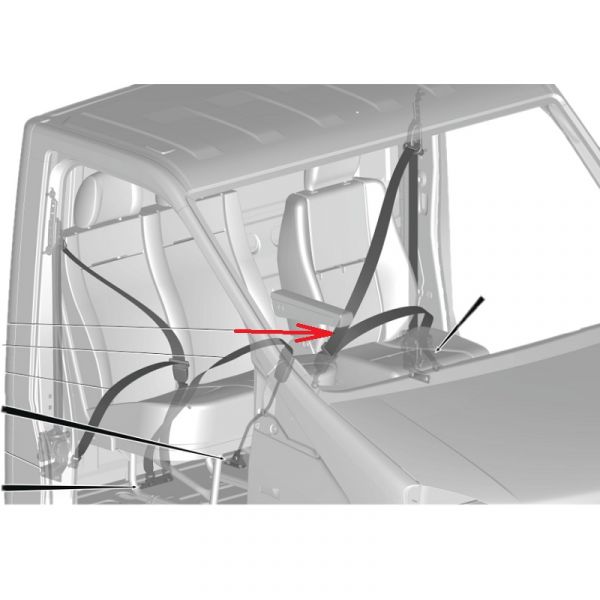 Ремень безопасности левый ГАЗель NEXT (Сосновскавтокомплект  ГАЗ Оригинал) /А21R23.8217015-40/