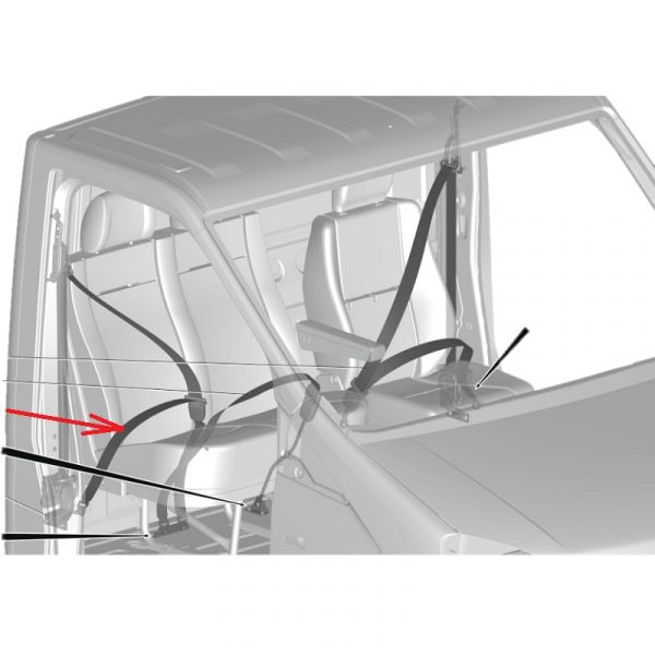 Ремень безопасности правый ГАЗель NEXT (Сосновскавтокомплект) /А21R23.8217014-30/