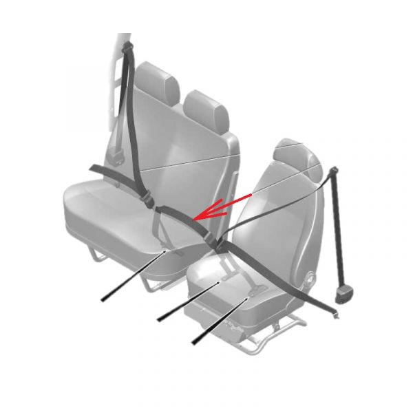 Ремень безопасности ГАЗель поясной (Сосновскавтокомплект) /.95.241-210/
