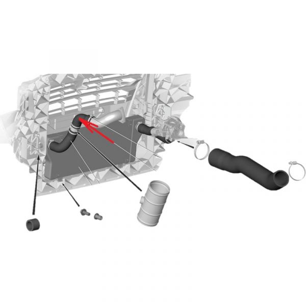Шланг силиконовый ГАЗель NEXT NN угловой (ДАРВИН ПЛЮС, г. Москва  ГАЗ Оригинал) /А22R32-1172313/