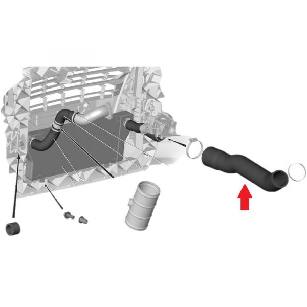 Шланг охл. надув. воздуха ГАЗель NEXT дв. серии "G" (ДАРВИН ПЛЮС, г. Москва ГАЗ Оригинал) /А22R32-1172424/