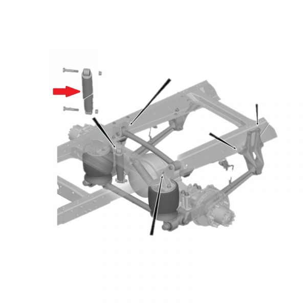 Амортизатор ГАЗон NEXT задний (Faravari&Sakht Co, г.Тегеран  ГАЗ Оригинал) /С40R13.2915004-02/