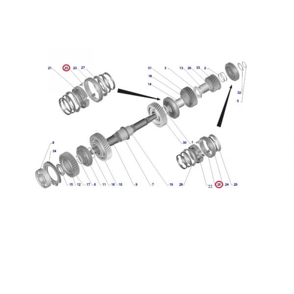 Сухарь муфты КПП ГАЗон NEXT (SHIYAN ГАЗ Оригинал) /С49RD8.1701171/