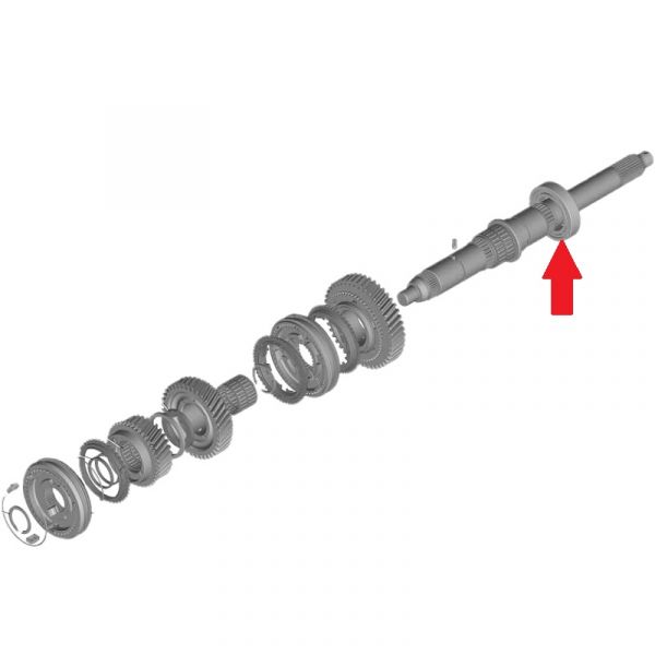 Подшипник 1009 ГАЗель NEXT н/о втор. вала передний (до 2014г.) (ЕВРОФЛЕКС) /.NUР1009ЕСР/