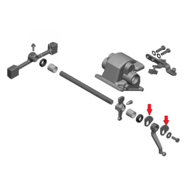 Шайба механизма переключения передач дистанционной крышки КПП ГАЗель NEXT (ООО "НИЖЕГОРОДСКИЕ МОТОРЫ"  ГАЗ Оригинал) /А31R32-1702255/