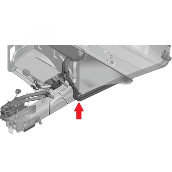 Трубка отопителя заднего ГАЗель NEXT Фермер и ЦМФ (ООО "Автомобильный завод "ГАЗ") /А22R23-8120470/