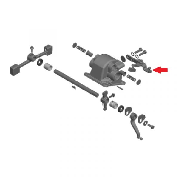 Рычаг выборки с опорой дистанционной крышки КПП ГАЗель NEXT (ООО "НИЖЕГОРОДСКИЕ МОТОРЫ"  ГАЗ ) /А31R32-1702152/