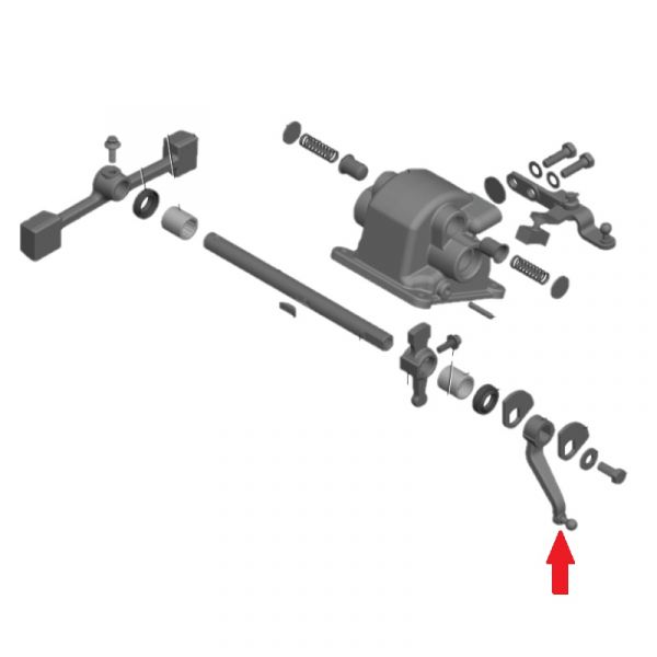 Рычаг включения дистанционной крышки КПП ГАЗель NEXT (ООО "НИЖЕГОРОДСКИЕ МОТОРЫ" ГАЗ) /А31R32-1702149/