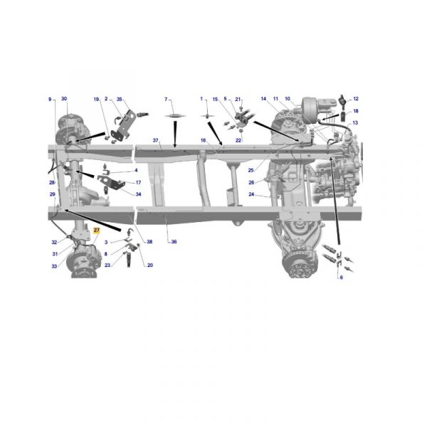 Шланг тормозной зад. Соболь NN ГАЗ-А31S12 (ООО "ДЗТА" ГАЗ Оригинал) /А31S12-3506025/