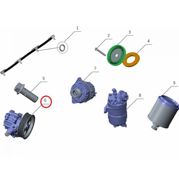 Насос ГУРа ГАЗель NEXT, Соболь NN дв. серии "G" (Foton ГАЗ Оригинал) /.РSН0008977/