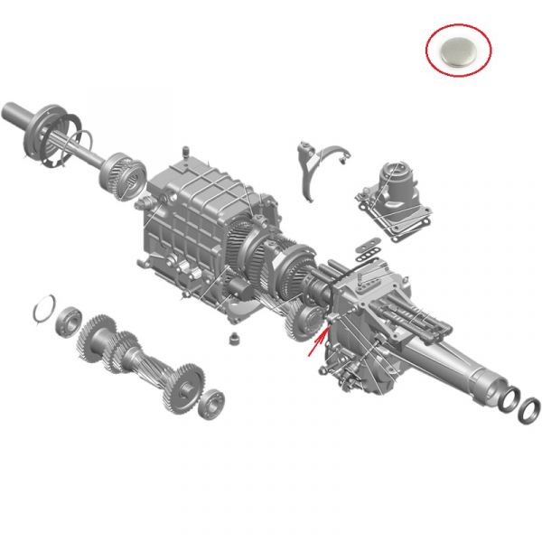 Заглушка удлинителя КПП Волга, ГАЗель, Соболь d-9 (ПАО "ГАЗ" Оригинал) /296906-П/