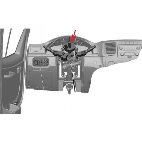 Руль (держатель с конт. кольцом) ГАЗель бизнес (ООО "Точмаш-авто" ГАЗ Оригинал) /.ТА2.403.020/