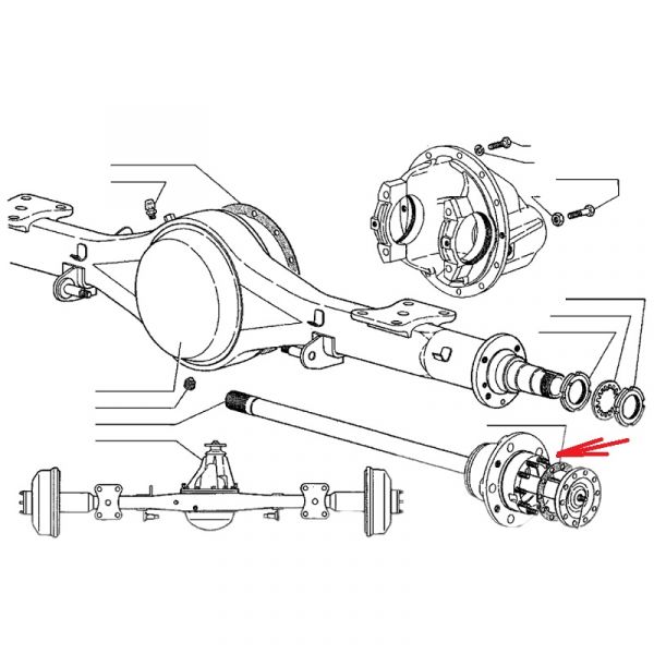Шпилька м 8х1,25-6gх23,5 п/оси Соболь (ПАО "Завод Красная Этна" ГАЗ Оригинал) /4531149-464/
