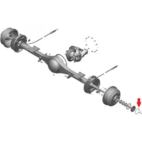Гайка м 8 шпильки п/оси Соболь (Шатковский завод нормалей ГАЗ Оригинал) /7594153-555/