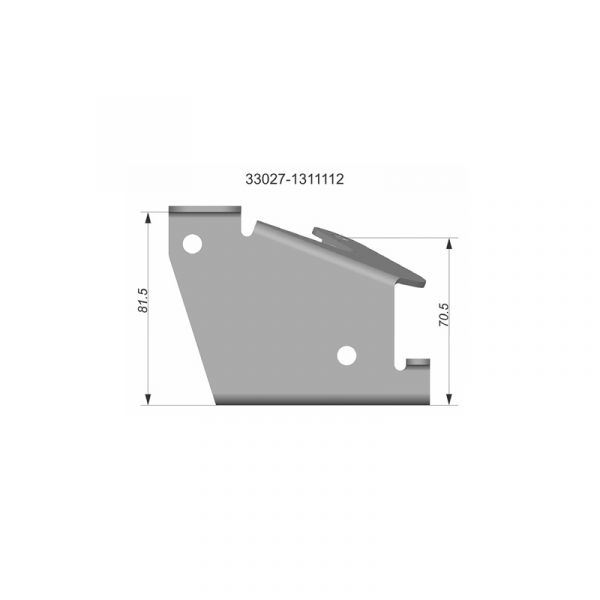 Кронштейн расширительного бачка ГАЗель, Соболь (ПАО "ГАЗ") /33027-1311112/