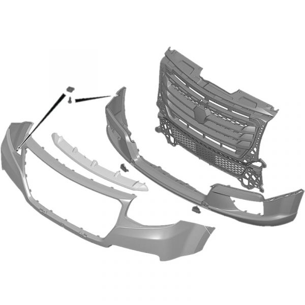 Бампер ГАЗель NN в сборе (ОАО "Сосновскагропромтехника") /А64R52-2803012/