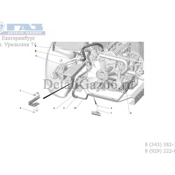 Шланг отопителя (Волгопромтранс  ГАЗ Оригинал) /А65R52-8120030/