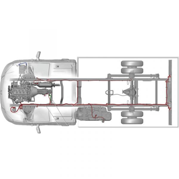 Автопроводка жгут по раме ГАЗель NEXT (ООО "Автокомплект"  ГАЗ Оригинал) /А21R22.3724030-111/