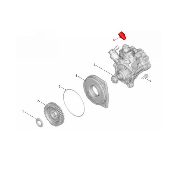 Фитинг прямой ТНВД дв. ЯМЗ-534 (ПАО "Автодизель"  ЯМЗ) /.9.0604/