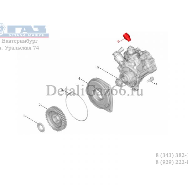 Фитинг прямой ТНВД дв. ЯМЗ-534 (ПАО "Автодизель"  ЯМЗ) /.9.0604/