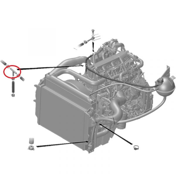Тройник системы охлаждения ГАЗон NEXT, Валдай, Садко (ООО "Дзержинская Производственная Компания"  ГАЗ Оригинал) /С41R11-1311060/