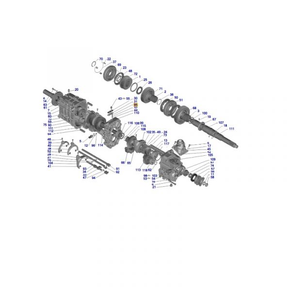 Палец штоков КПП ГАЗель NEXT (ООО "НИЖЕГОРОДСКИЕ МОТОРЫ"  ГАЗ Оригинал) /А21R22-1702078/