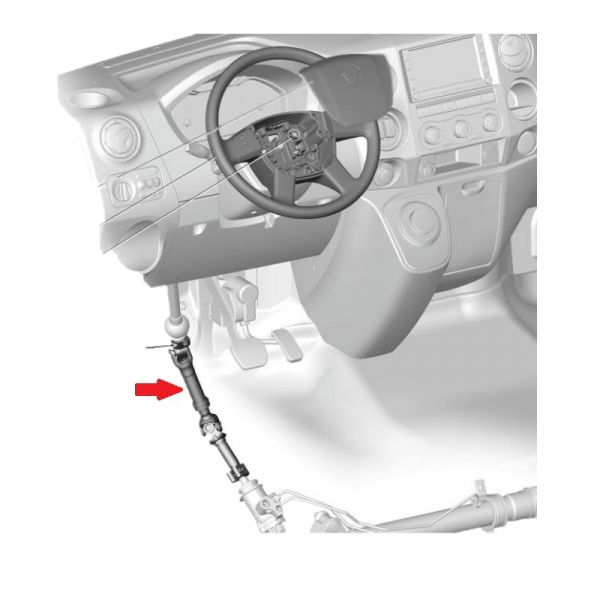 Вал рулевой карданный ГАЗель NEXT (MJSA ГАЗ Оригинал) /А21R23.3422014-20/