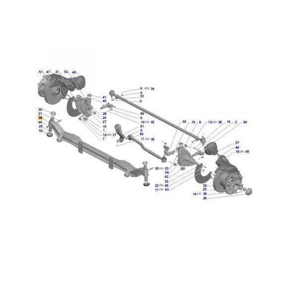 Балка передней подвески ГАЗон NEXT (ПАО "ГАЗ" Оригинал) /С41R11-3001009-10/