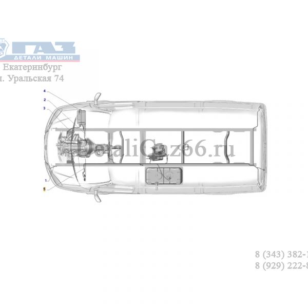 Автопроводка жгут по раме Соболь 4WD (ООО "Арзамасское ПО Автопровод"  ГАЗ Оригинал) /27527.3724030-60/