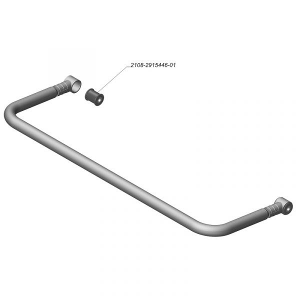 Стабилизатор ГАЗон NEXT задн. с наконечниками (ПАО "ГАЗ" Оригинал) /33104-2916014-10/