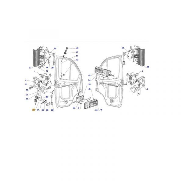 Выключатель замка двери ГАЗель бизнес с ключ. (Димитровградский автоагрегатный завод ГАЗ Оригинал) /3302.6105040-01/