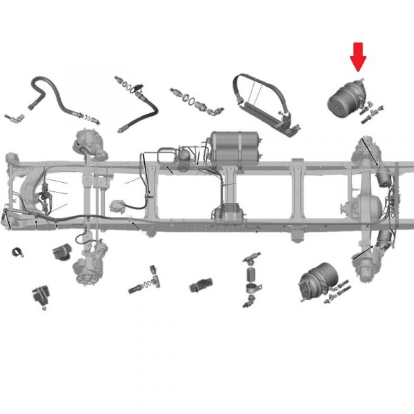 Камера тормозная ГАЗон NEXT задн. правый (SORL ГАЗ Оригинал) /.35302410680А/