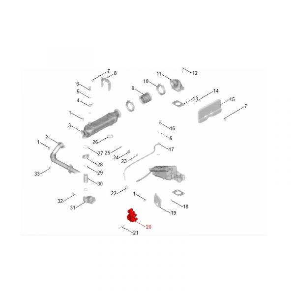 Клапан заслонки ЕГР ЯМЗ-5344 (ПАО "Автодизель" (ЯМЗ)) /5340.1213017-11/