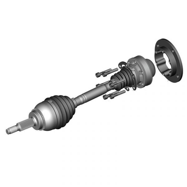 Привод передних колес Соболь NN 4*4 с переходником (ПАО "ГАЗ" Оригинал) /А22А12-2215016/