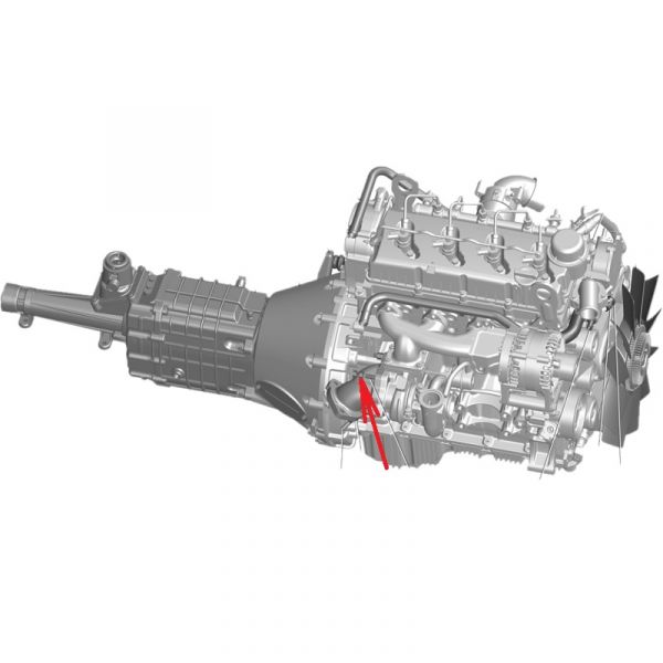 Гайка М10*1 шпильки крепления нейтрализатора (ПАО "ГАЗ" Оригинал) /292765-П/