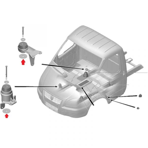 Шайба болта крепления кузова (нижняя) (ООО "Лазер-НН МЕТАЛЛООБРАБОТКА"  ГАЗ Оригинал) /3302-1001062/