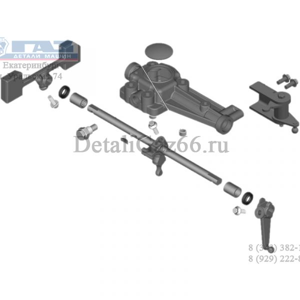 Крышка КПП ГАЗон NEXT (дистанционный привод КПП) н/о (ООО "НИЖЕГОРОДСКИЕ МОТОРЫ"  ГАЗ Оригинал) /С40R13-1702208-01/