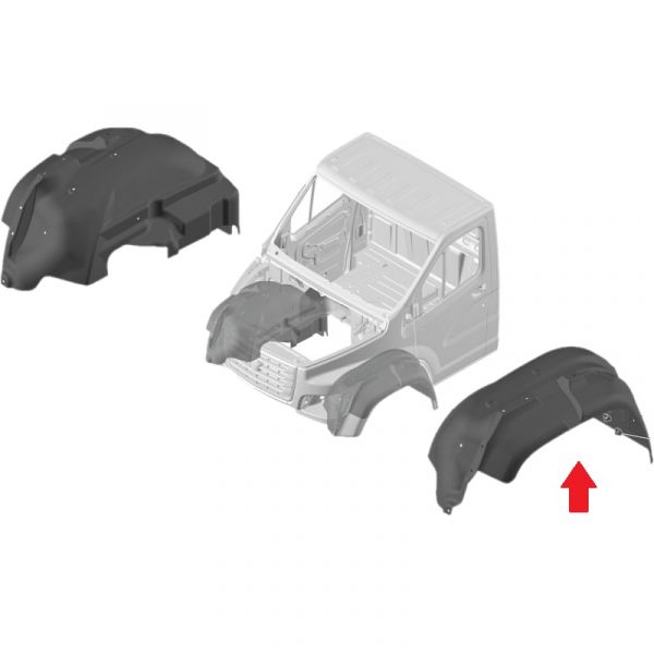 Подкрылок переднего крыла ГАЗон NEXT (10 т.) левый (НОВЛАЙН, ЩЕЛКОВО ГАЗ Оригинал) /C41RB3-8403355/