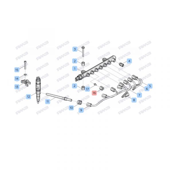 Гайка соединительная M14x1.5-6H (ПАО "Автодизель" (ЯМЗ)) /314721-П29/