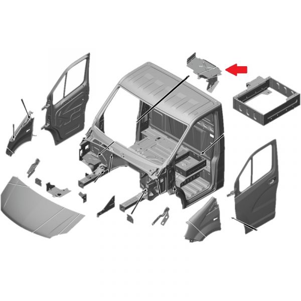 Основание аккумуляторной батареи ГАЗель NEXT (ООО "Автомобильный завод "ГАЗ") /А21R23-3703025-01/