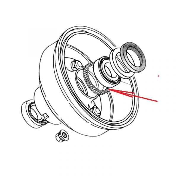 Ротор АБС Соболь зад. (ООО "НИЖЕГОРОДСКИЕ МОТОРЫ"  ГАЗ Оригинал) /2217-3862052/